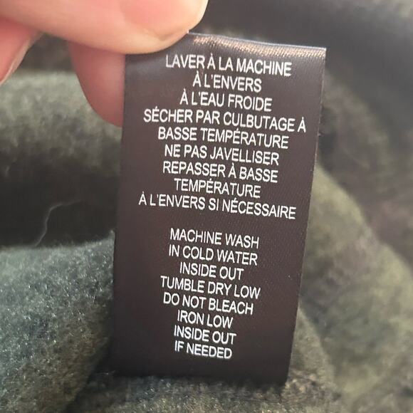 Le 31 par simons forest green pullover sweater shawl neck women’s sz medium knit - Picture 10 of 11